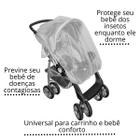 Mosquiteiro protetor de insetos universal carrinho de bebe - MBBIMPORTS