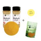 Mostarda Pó Selecionada Kit 2 Pote Com Dosador + Refil 50G - Natural Do Povo