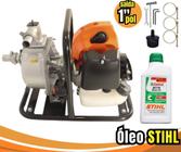 Moto bomba a Gasolina Vulcan VB10 B Saida 1pol Autoescorvante 52cc 2.5HP + Oleo Lubrificante Stihl 2T