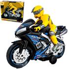 Brinquedo Infantil Moto Racer Com Fricção 33 Cm Várias Cores