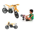 Moto Cross De Brinquedo Grande Mega Realista Trilha  Laranja