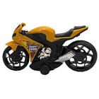 Moto De Brinquedo Com Rodas Largas Com Fricção Cor Amarelo