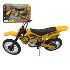 Moto de Motocross de Brinquedo com Apoio - Amarelo