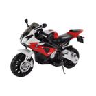 Moto Eletrica Infantil Bmw Com Banco De Couro 12v Vermelho