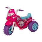 Moto eletrica infantil meninas gp raptor super girl 6v com som e luz - BIEMME