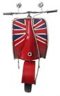 Moto Londres Modelo Vespa Vintage Retro De Metal Fundido (CJ-017)