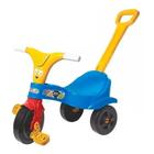 Motoca Infantil Triciclo Azul com Empurrador