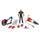 Motocicleta de brinquedo WWE Wrekkin Slam Cycle com boneco de Drew McIntyre