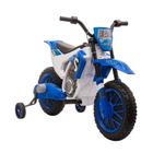 Motocicleta Infantil Elétrica Aosom 12V - Azul - 3 a 5 Anos