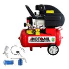 Motocompressor Motomil Cmi 7,6Pcm 24 Litros Motor 2Hp Mono