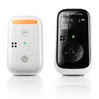 Motorola PIP11 Audio Baby Monitor - Luz noturna, tela LCD, alcance de 1000 pés, conexão segura, conversa bidirecional, temperatura ambiente, canções de ninar, unidade pai portátil (tomada ou pilhas recarregáveis AAA incluídas)