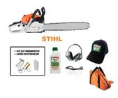 Motosserra Gasolina T-maker 62cc + Kit Oleo Stihl Potente