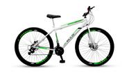 Mountain Bike Aro 29 Freio Disco 21 marchas Urbana Adulta BRANCO/VERDE