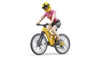 Mountain Bike Bruder bworld com boneco para crianças de 4 anos ou mais