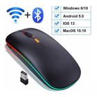 Mouse Bluetooth e Wireless Recarregável Sem Fio Gamer Led Rgb 2.4 hz B 5.0