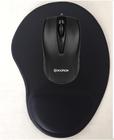 Mouse C/ Fio Usb 1000 Dpi Hoopson Ms-038pt + Mousepad Preto