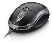 Mouse com fio, classic, óptico, usb, preto