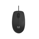 Mouse com Fio MF400 Clique Silencioso Conexao USB 1200DPI Cabo de 180CM 3 Botes - Preto - MO386 - Multilaser