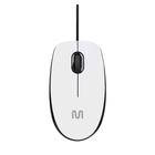 Mouse Com Fio Mf400 Clique Silencioso Conexão Usb 1200dpi Cabo De 180cm 3 Botões - Branco - Mo389
