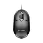 Mouse com fio Multilaser Preto cabo - MO300