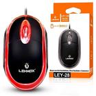 Mouse com fio simples lehmox ley-28