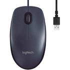 Mouse Com Fio USB 1000dpi Cor Preto e Cinza M90 Logitech
