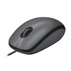 Mouse com fio USB Logitech M100 com Design Ambidestro e Facilidade Plug and Play, Cinza - 910-001601