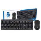 Mouse E Teclado Sem Fio Wireless 2.4 Ghz Escritório Para Pc