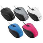 Mouse Emborrachado Com Fio USB 1200 dpi Design Ergonômico