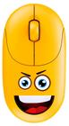 Mouse emoji kids yellow wireless