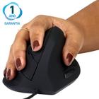 Mouse Ergonômico Vertical 2000 DPI Ortopédico Melhora Postura Antebraço 1 Ano Garantia