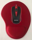 Mouse Fio Usb 1000 Dpi Hoopson Ms-038vr + Mousepad Vermelho