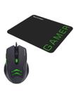Mouse Gamer 3200dpi C/ Mousepad Multilaser - Verde