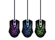 Mouse Gamer Action 6 Botoes Led 7 Cores Oex Game - Ms300 - Preto