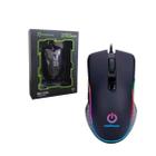 Mouse Gamer Barato Ergonômico Com LED RGB Preto USB Original One Power