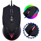 Mouse Gamer Clanm CL-MK043 Com Sensor Óptico Até 10000DPI Para Fps Com Com Iluminação de Led RGB Entrada USB