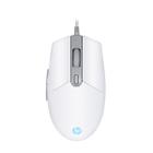 Mouse Gamer LED RGB 6400 Dpi com fio USB HP M260 Branco