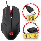 Mouse Gamer Led Vermelho Cor Preta Sensor Óptico de Alta Qualidade Até 2000dpi Fortrek Tarantula Frequência de 125Hz Design Ergonômico