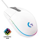Mouse Gamer Logitech G203 Branco, RGB Ligthsync 8000 DPI 6 B