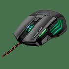 Mouse Gamer Multilaser Warrior Rayner 3200DPI 7 Botões QuickFire Preto/Verde MO207