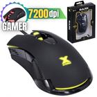 Mouse Gamer Para Escritório Alta Qualidade Vinik Luz Pulsante Cabo 1,8m Para Fps Até 2400DPI Cor Preta Sensor Óptico Entrada USB