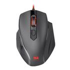 Mouse Gamer Redragon Tiger 2, 5 Botões, 3.200DPI, Preto, LED Vermelho - M709-1