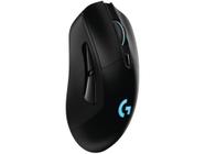 Mouse Gamer RGB sem Fio Logitech Óptico 16000DPI - 7 Botões Lightspeed G703 Preto