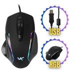 MOUSE GAMER S29 7200 DPI 7 BOTOES LED RGB CABO 1,8M com Design Ergonômico e Sensor óptico - Vinik