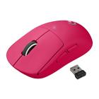 Mouse Gamer Sem Fio Logitech G PRO X Superlight Lightspeed, 25.600 DPI, 5 Botões Programáveis, Sensor HERO 25K, Magenta - 910-005955
