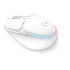 Mouse Gamer Sem Fio Logitech G705 RGB Bluetooth USB Branco 910-006366