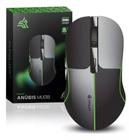 Mouse Gamer Sem Fio Wireless Usb Bluetooth 1600 Dpi Led RGB Cor Preto/Cinza