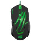 Mouse Gamer USB 3200DPI RAPTOR OM-801 Preto/Verde FORTREK