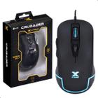 Mouse Gamer Usb Rgb Led Cruzader Cor Preto 1,8 Metros Vinik 6 Botões