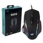 Mouse Gamer Vinik Usb Rgb Led 7200 Dpi S29 Com 7 Botões Cor Preto 1,8 Metros